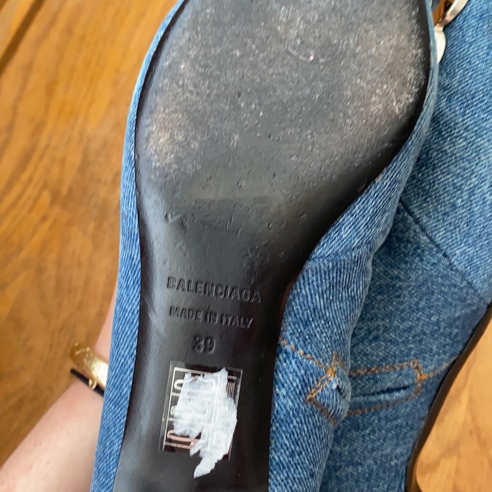 Balenciaga bb denim ankle boots - Picture 4 of 7